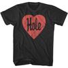 Hole-Courtney Love-Heart Logo-X-Large Black T-shirt