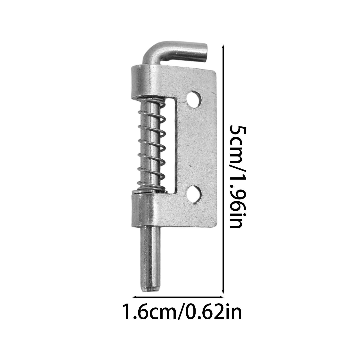 

Stainless Steel Spring Loaded Latch Pin Window Cabinet Hinges Pins Security Wooden Door Bolts Fixing Latches Household Hardware 1set