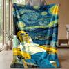 Soft Flannel Blanket Lightweight Cozy Bedroom Living Room CoverThe Simpsons