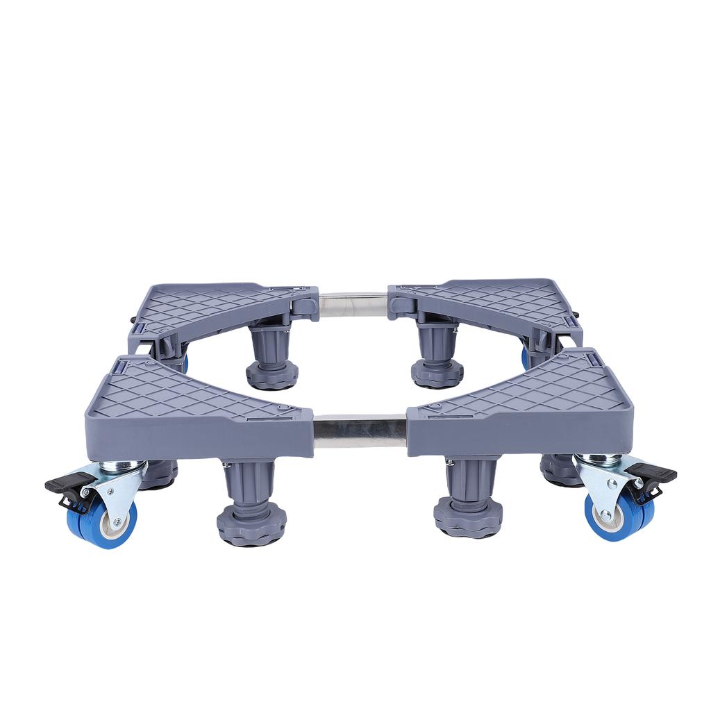 Kühlschrankständer Mobile Basis Verstellbare Möbelkarre mit 8 starken Füßen 4 Feststellrädern für Waschmaschine Waschmaschine