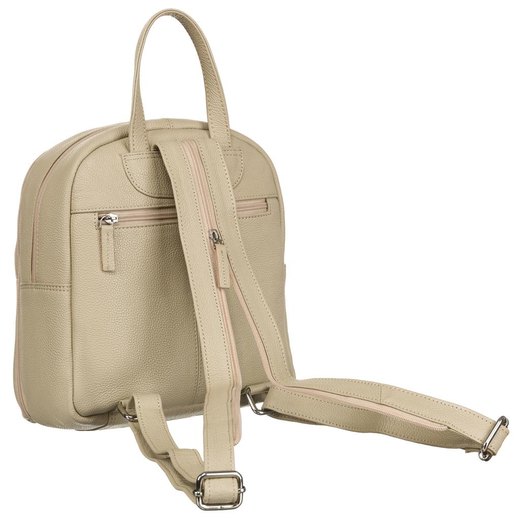 Leather Backpack RV-2629-FTS-3004 Beige