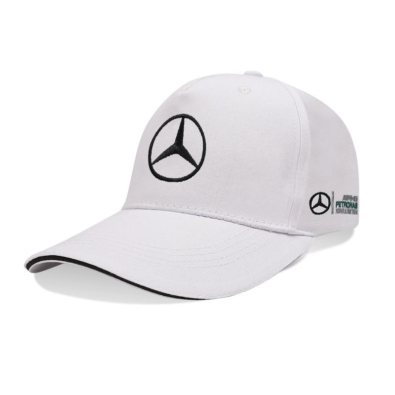 Black & White Two Embroidered Baseball Cap Colors Casual Outdoor Sun Hat For Mercedes Benz AMG E S C A B Class GLE GLS CLA CLE CA1