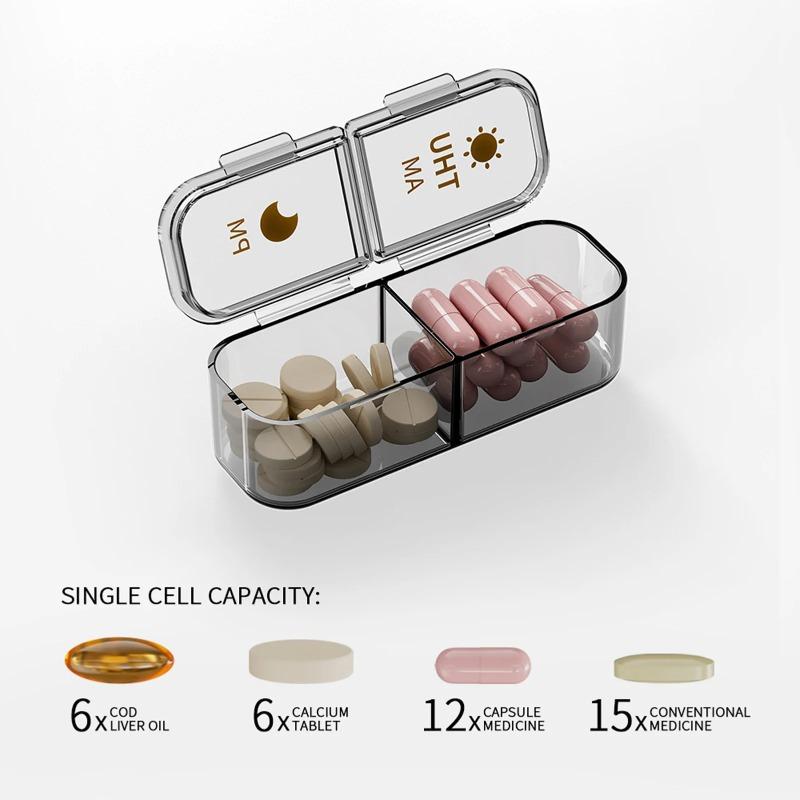 Portable Medicine Box 14 Cubes 21 Cubes Medicine Storage Dustproof Box Seven Days A Week