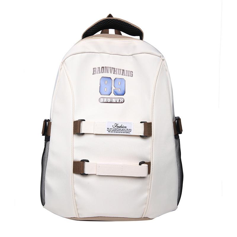 

Багатофункціональний шкільний рюкзак великої місткості для молодших старшокласників у стилі печворк Letter хакі