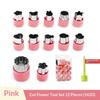 Stainless Steel Cookie Cutter Set 12 Pcs Lovely Fun Shapes Non Slip Grip for Kids Homemade Biscuit Pastry Baking Tools