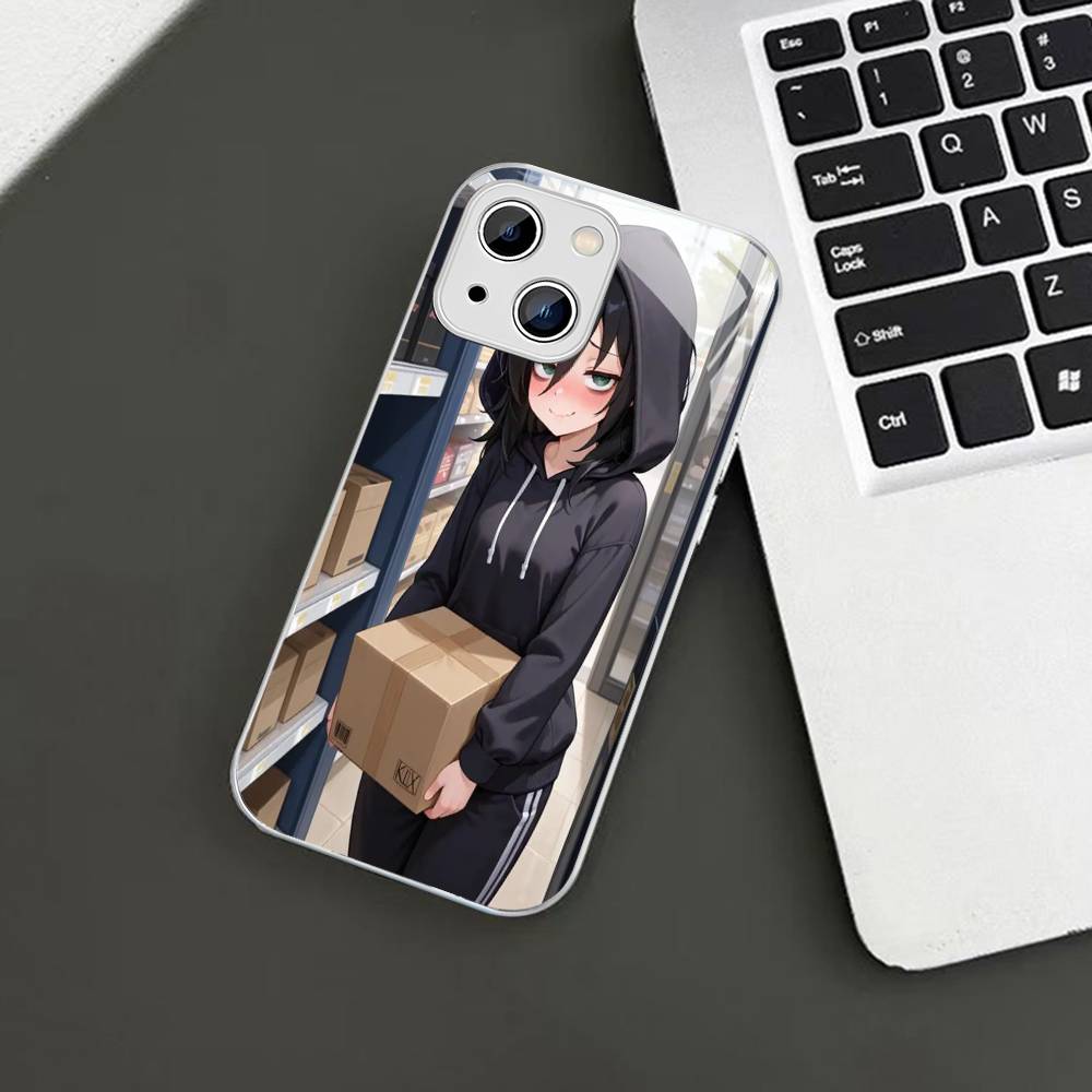 Watamote K-Kuroki T-Tomoko For IPhone 14 13 12 Mini 11 Pro XS Max X XR 14 Plus Tempered Glass Cover