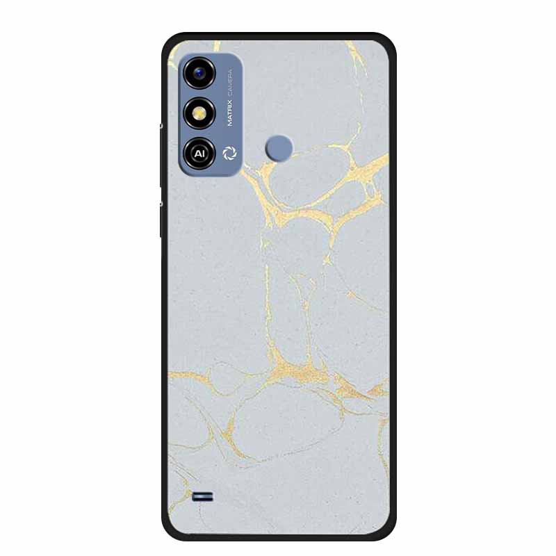 Soft Silicone Cover For ZTE Blade A53 / A53Pro / A53Plus Case Marble TPU Black Protector Case for ZTE Blade A53 Plus Cover Funda