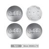 For Audi  A5 60/61/68/69mm Car Emblem Wheel Hub Caps Hubcap Badge Styling For Audi B5 B6 B7 B8 B9 A3 8P 8V 8L A5 A6 C6 C5 C7 4F A1 A7 A8 Q2
