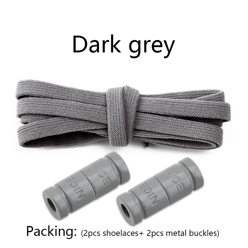 No Tie Shoe laces Elastic Laces Sneakers Colorful Capsule Lock Shoelaces Without ties Kids Adult 0.6cm Flat Shoelace for Shoes