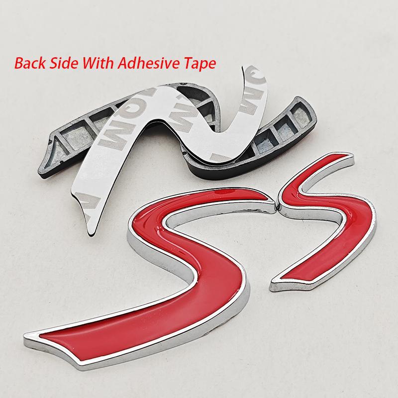 3D Metal Car Sticker Logo S Rear Trunk Badge Side Fender Emblem Decals For MINI Cooper S R56 R53 F56 R50 R52 R57 Accessories