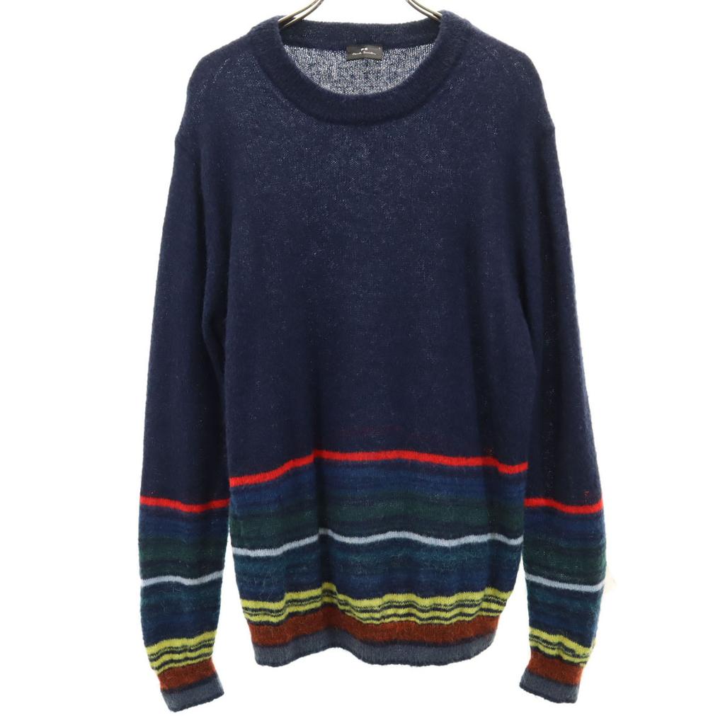 PS Paul Smith Long Sleeve Sweater L Navy System Knit Men's Used