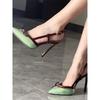 French Style Sandals  New Butterfly Bow High Heels with Pointed, Thin Heels, Straight Buckle,sexy Silk Toe Cap Women's Shoes