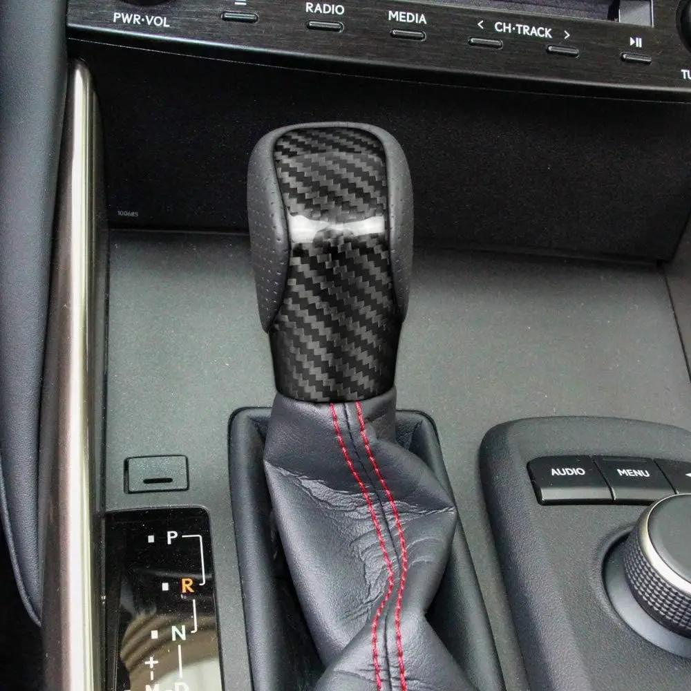 Carbon Fiber Gear Shift Knob Cover for Lexus ES RX GS 2015-2017 Interior Trim