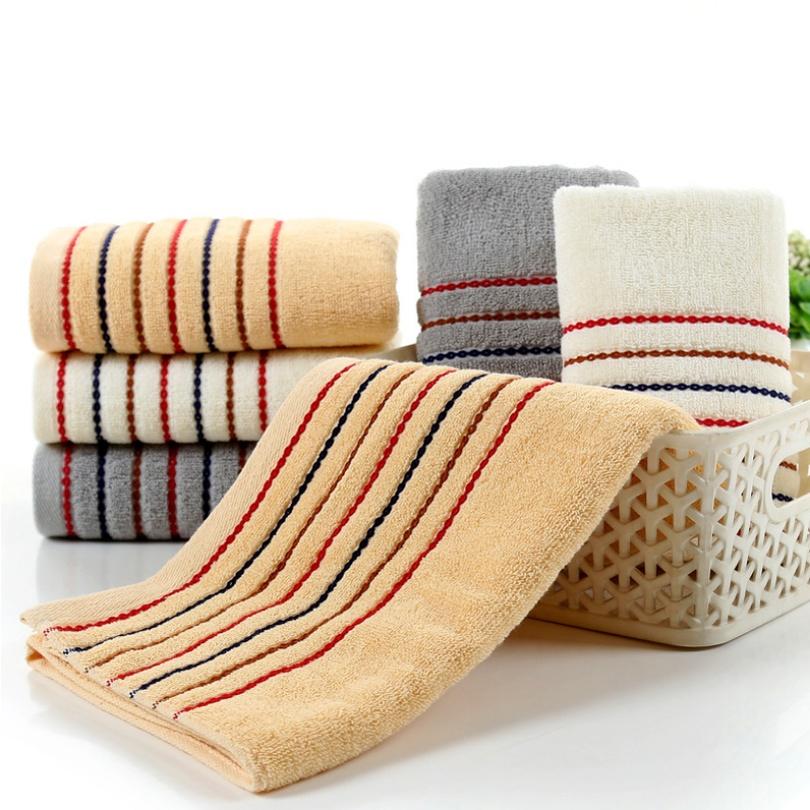 Large Striped Cotton Towel Soft And Absorbent Bath And Shower Towel For Adults And Kids