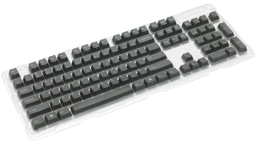 FILCO Majestouch Replacement PBT Molded Keycap Sky English 104 US ASCII Dual-Color Set, Gray, Layout, Keys,