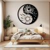 Metal Yin Yang Sun Moon Art Sculpture Home Decor
