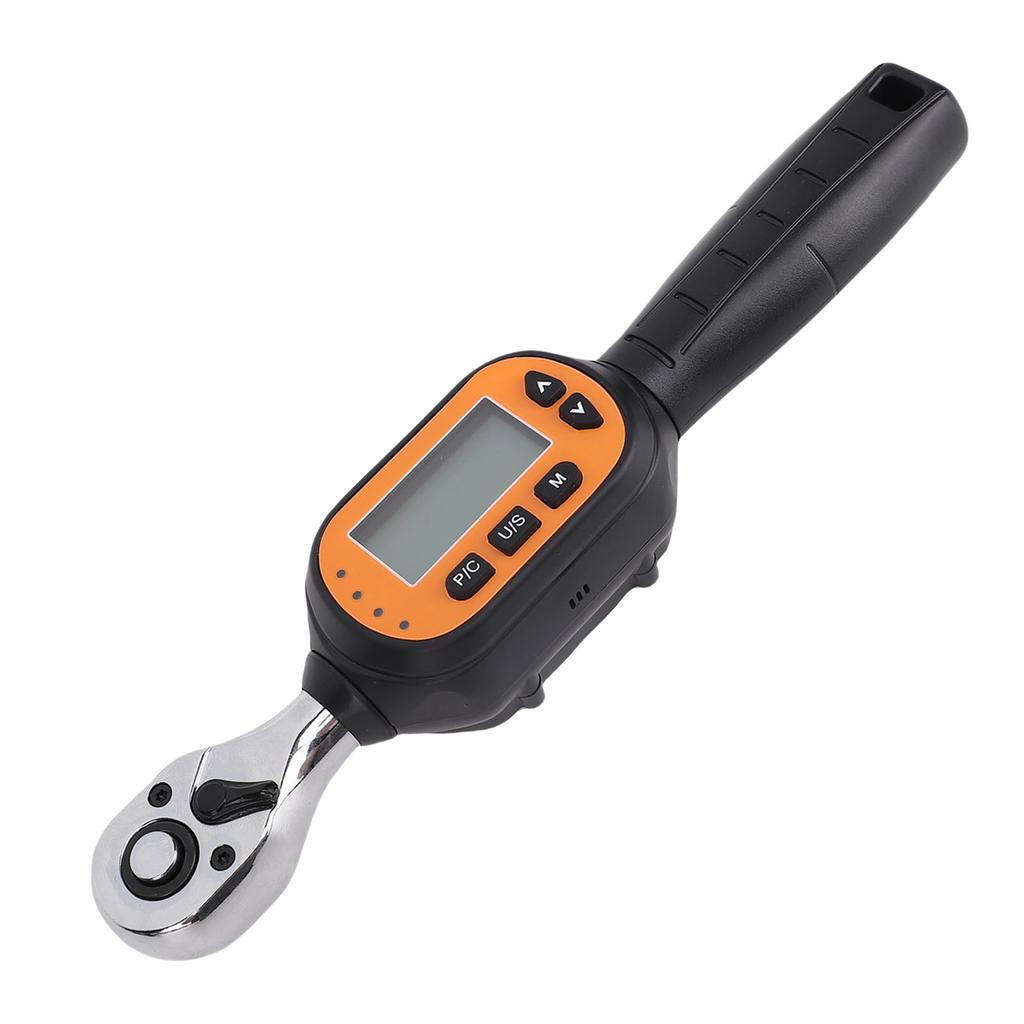 Digital Preset Torsion Wrench LED Backlit Screen 3 8in 1.8 to 60N m Unit Switching CW CCW Digital Wrench