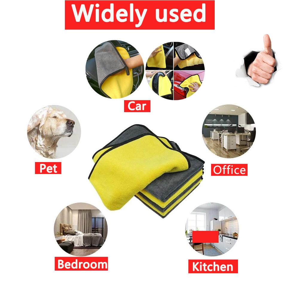 3/10/20pc Truck Car Wash Towel Thickened Absorbent Microfiber Towel Car Cleaning Dry Cloth Car Care Cloth Car Wash Rag