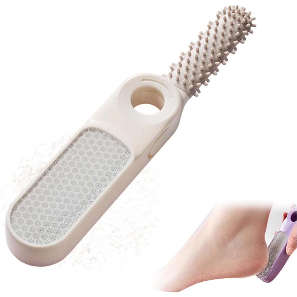 2-in-1 Foldable Foot Scrub Board with Toe Separator Cleaner, 2026 New Corn Remover (Heel Scraper and Shower Foot Scrub for Removing Dead Skin)