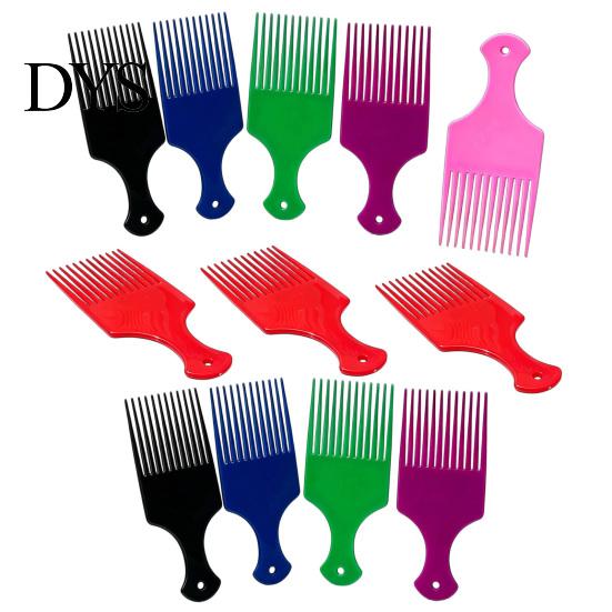 Travel Size Hair Comb 12Pcs Afro Pick for Women & Men, Wide Tooth Detangling Lifting Comb, Plastic Styling Long Thick Curly Quick