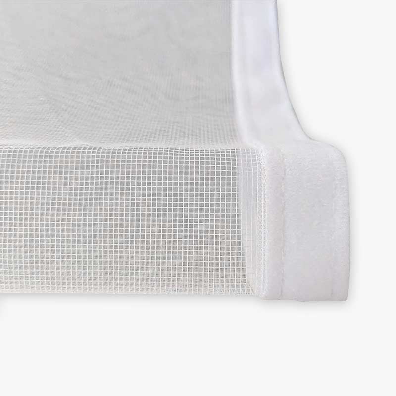 Home Bedroom, Kitchen, Side Opening Double Zipper Mosquito Proof Mesh Window Curtain Velvet Edge Wrapping, Easy Installation
