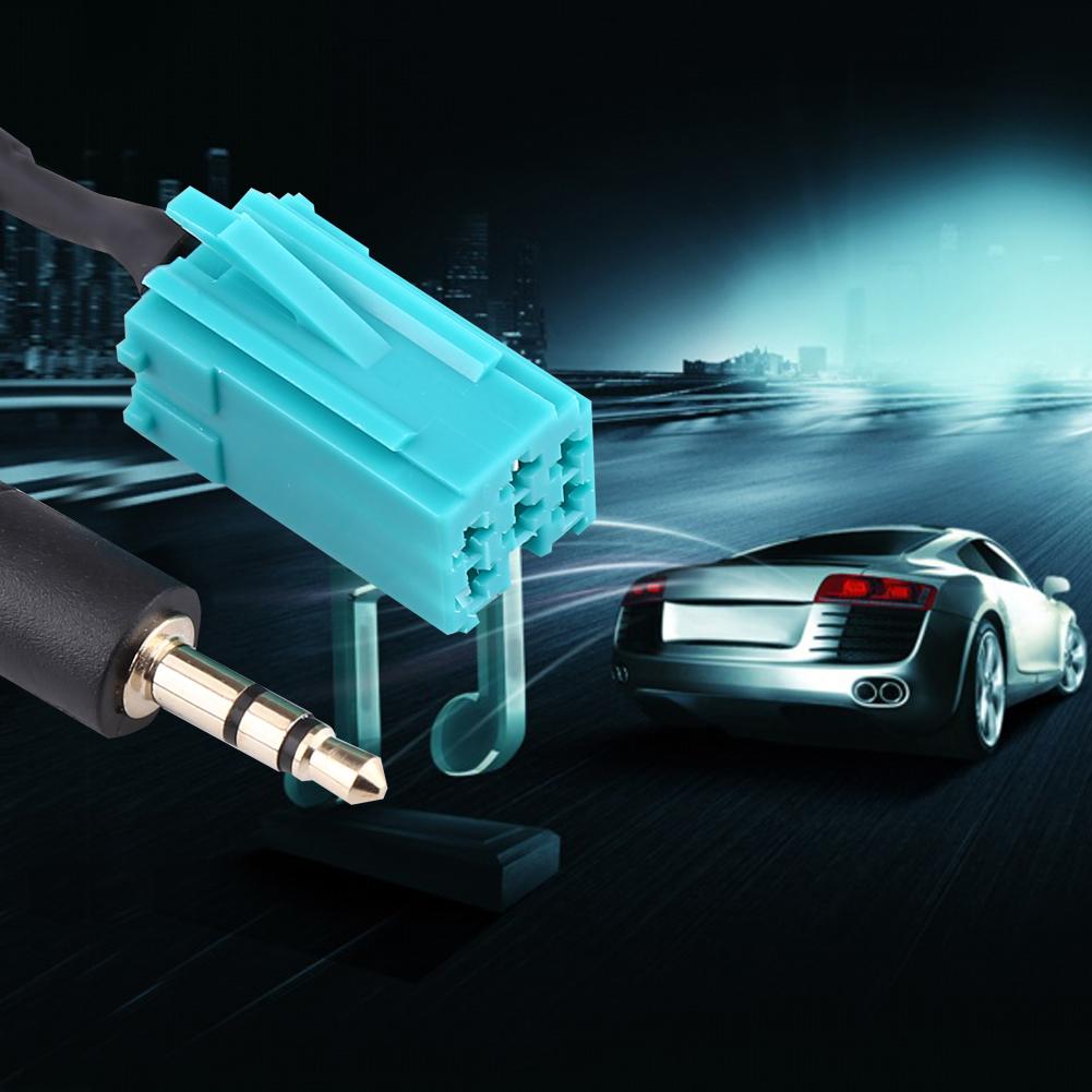 Car 6 Pin to 3.5mm Connector Auxiliary Cable For Renault Update List Automobile Data Line