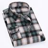 Pure Cotton Men's Plaid Shirt Long Sleeve Regular Fit Men Casual Oversized Shirt Leisure Autumn Male Blouse New Plus Size 11XL