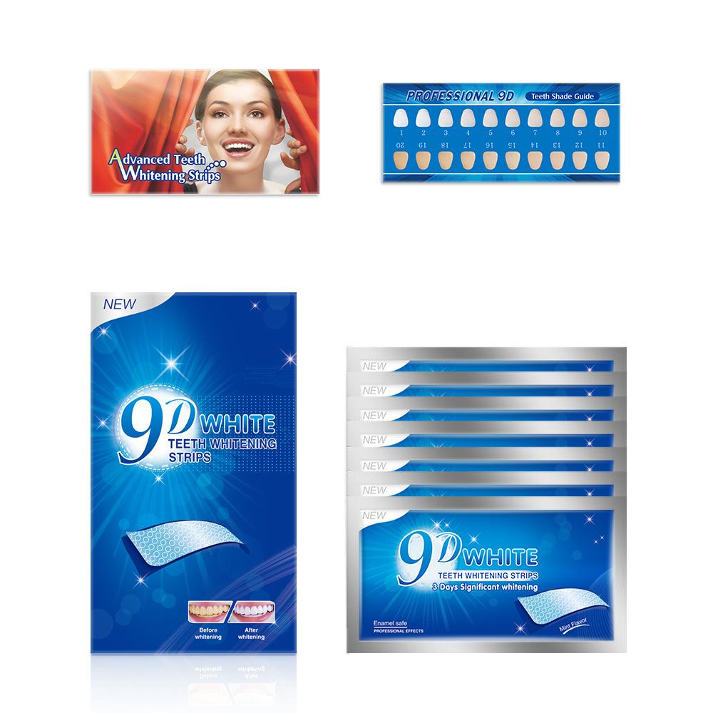 7Pairs Teeth Brightening Strips for Teeth 3D/5D/9D Whitener Strips Reduced Sensitivity White Strips for Teeth Whitening Products