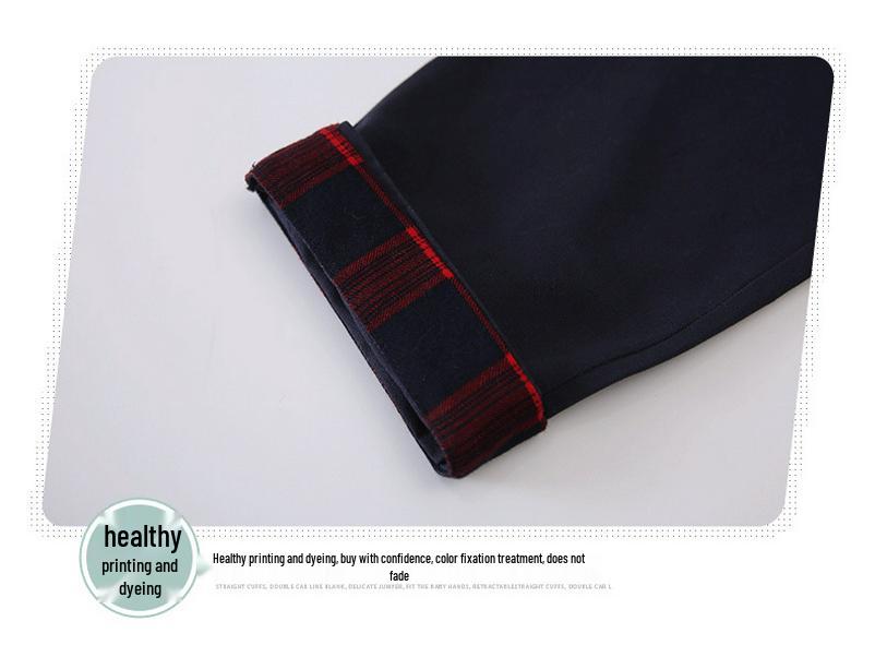Spring & Autumn British-Style School Uniform Set - Children's Academy Blazer, Class, and Kindergarten Uniform, 4-Piece.