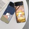 Cute BuBu DuDu Phone Case For Samsung Z Flip 7 6 5G Galaxy Z Flip 5 4 3 Black Hard Cell Cover Luxury PC Shell Coque