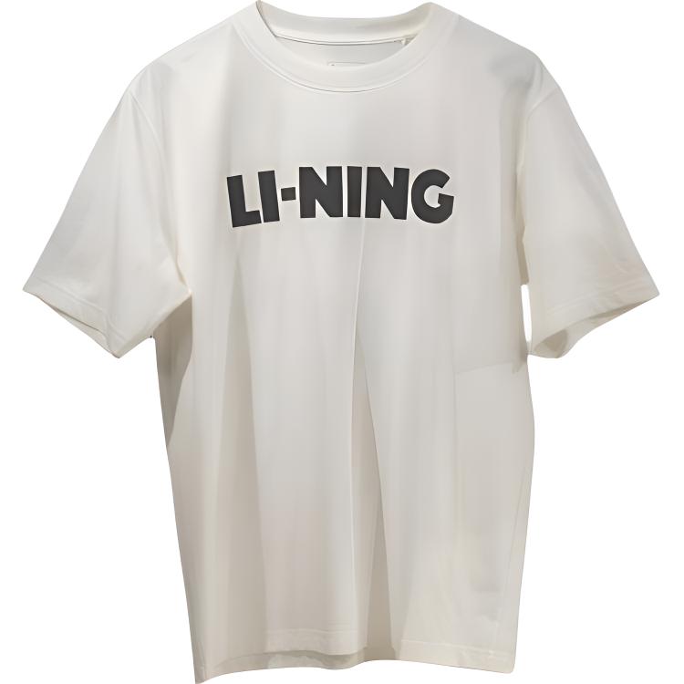 Li Ning Sports Lifestyle Series Classic Logo Short Sleeve T-Shirt Men T-Shirts White AHSV163-8