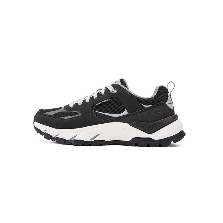 Skechers DLites Comfortable Lightweight Low-Top Running Shoes Men sneaker Black 210990-BLK 42