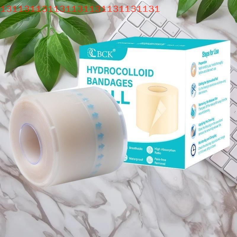 1 Roll Extra Thin Soft Hydrocolloid Band Aid Dressings Waterproof Self-Adhesive Scar Cover Tape for Effective Wound Care