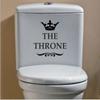 WC Sign Crown Toilet Sticker Crown Bathroom Decorative Painting Beautify Background