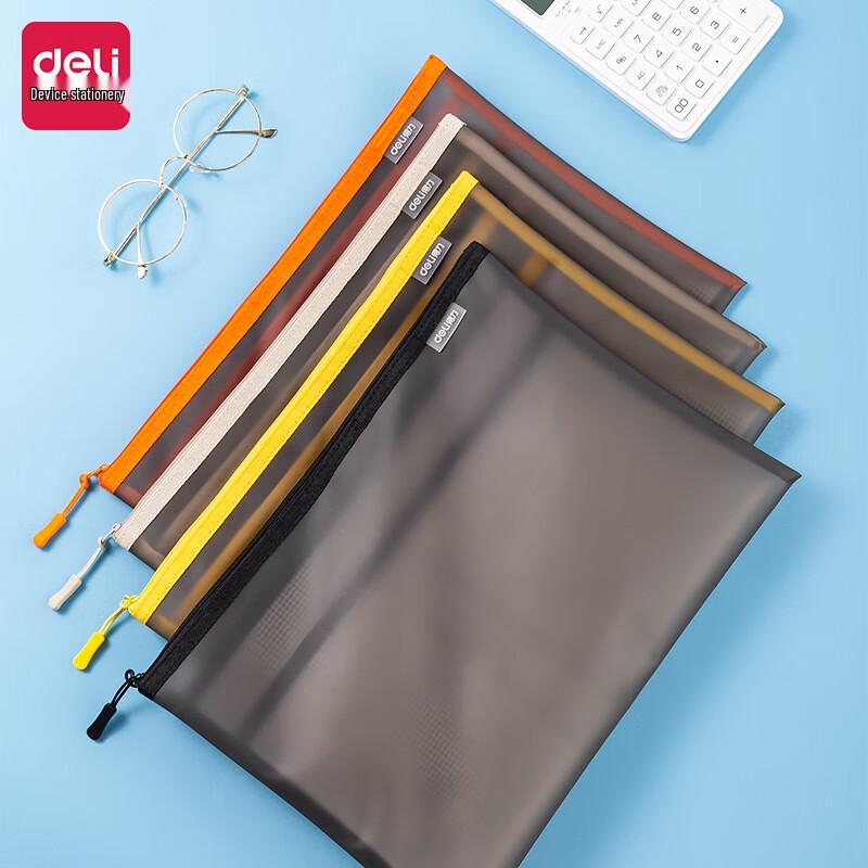 Deli A4 TPU Zipper Bag