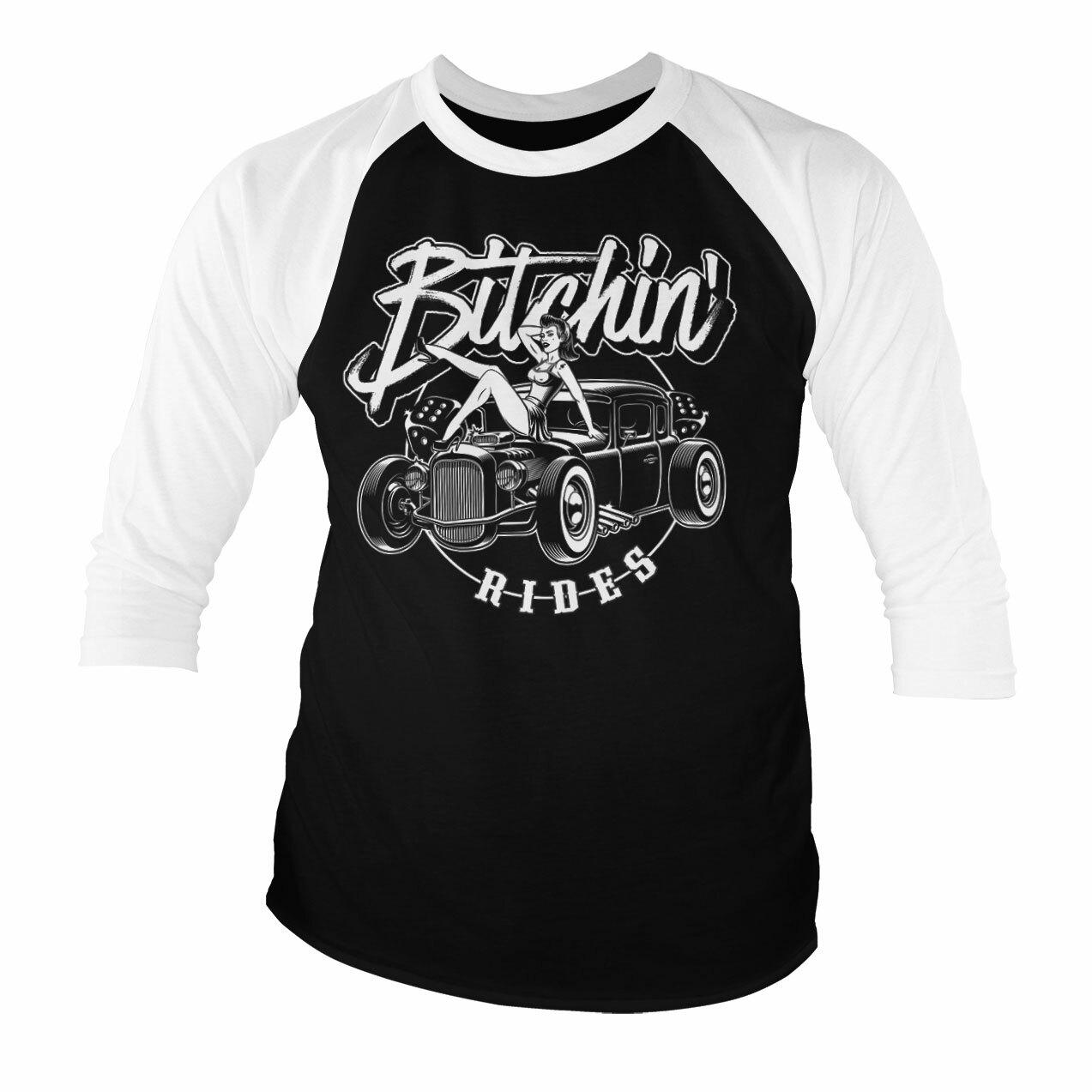 T-Shirt À Manches 34 Licensed Bitchin Rides Hot Rod Hot Girls S-XXL XXXXL
