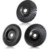 Wood Carving Disc - AIMOONSA - 125 Mm (Pack 3) - Chrome-vanadium Steel - 22.2 Mm Shaft - 12,000 Rpm