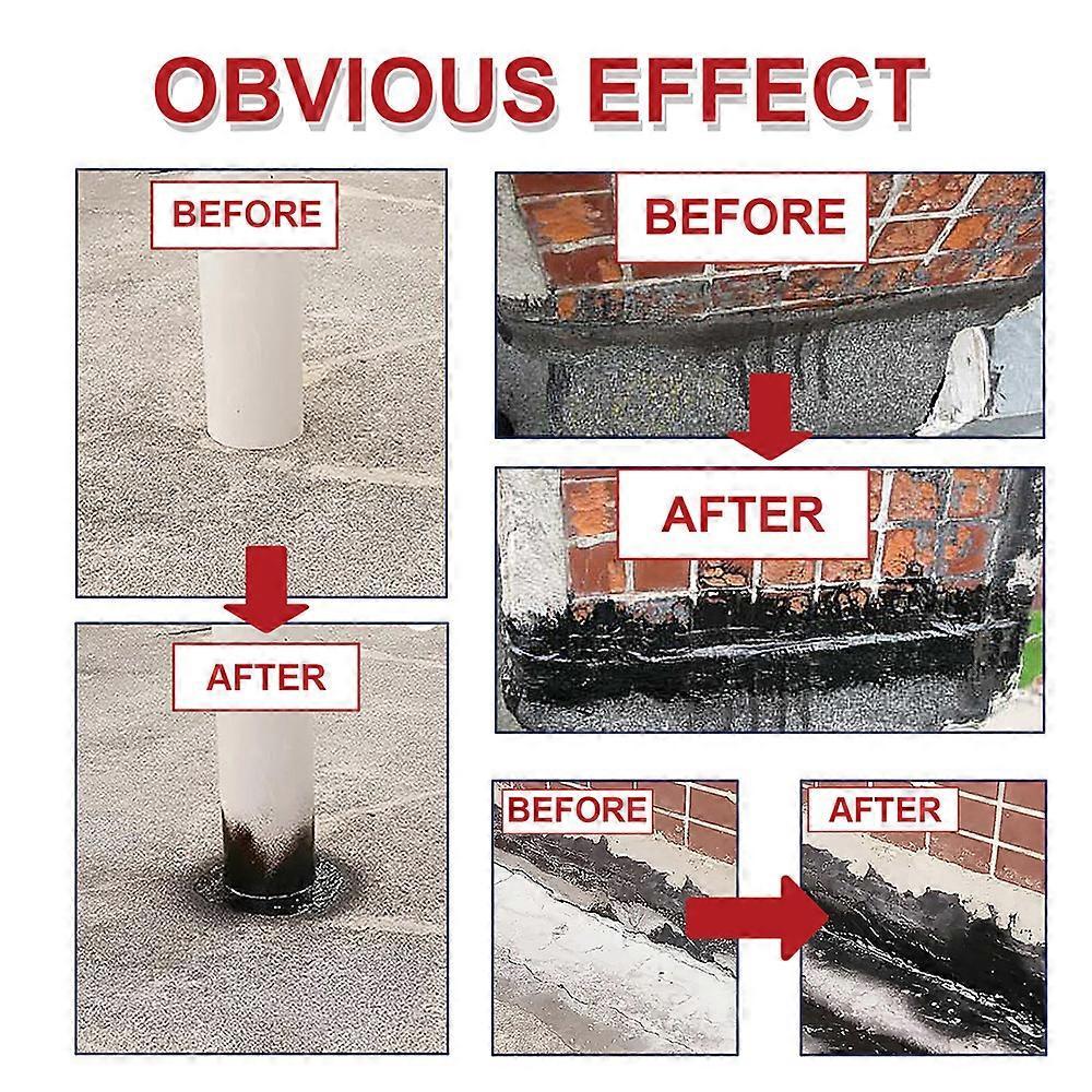 1-3bottles Leak Repair Waterproof Sealant Spray with Brush - Waterproof Coating, Roofing Sealant | Quick Dry & Window Frame Coating