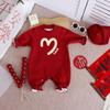100-Day Celebration Family Matching Velvet Hoodie & Bodysuit Set for Winter 2025