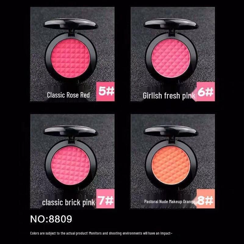 Rihao Shimmering Blush 8809 with Mirror & Brush - Perfect for Performance Stage Makeup