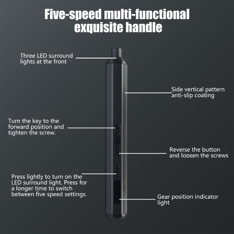 Cordless Electric Screwdriver Set 76 in 1 Precisions Bit Builtin LED Light Alloy Construction Electronics Repair Tool