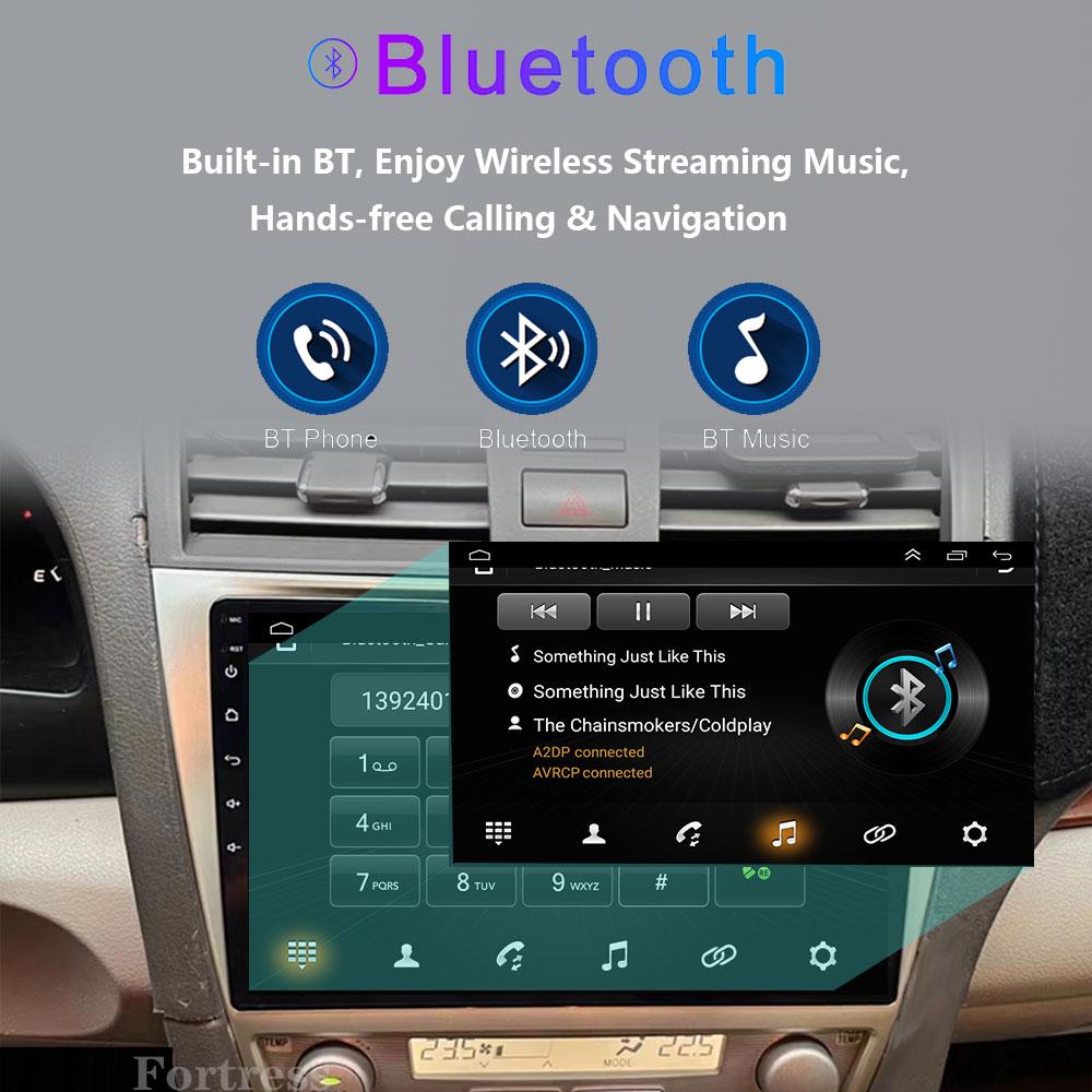 8 CORE Car Radio 2 Din Android 13 For Toyota Camry 40 2007-2011 Autoradio Multimedia Blu-ray IPS Screen Navigation GPS Carplay