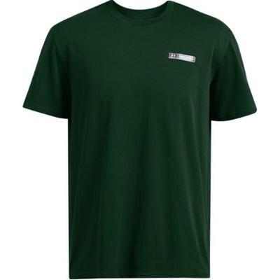 Vanish Versatile Breathable Logo Crew Neck Short Sleeve T-Shirt Men Tops Forest-Green 1382831-301