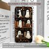 Halloween Kürbis Geist Bücherregal Buch Handyhülle für Google Pixel 9A 8A 7A 6A 7 PRO 8 9 Pro XL 4G 5G Silikon Weiche Hülle Schale