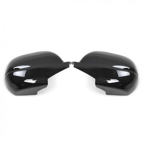 Carbon Fiber Rearview Side Mirror Cover Cap Trim For Honda CR-V 2017- 18
