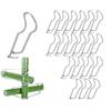 15/20pcs Fixed Buckle Grafting Stakes Connector Plant Cages Connector  For Vegetable Garden