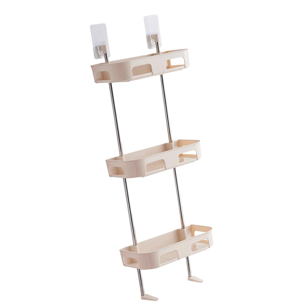 1/2/ Toilet Shelf Bathroom Storage rack -mounted Shower Shampoo Tissue Towels Holder