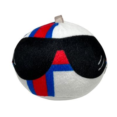 Mehagurumi Polandball Plush Toy from the Danish Faroe Islands