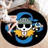 One Piece Logo Round Area Rug Carpet Rug For Living Room Bedroom Sofa Playroom Decor Nonslip Floor Mat