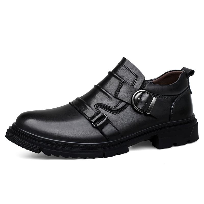 

Натуральная Настоящая Кожа Оксфорды Мужские Нарядные Балетки Деловая Формальная Обувь Роскошный Бренд Мужские Туфли с Ремешком Монаха Кроссовки 48 чёрный